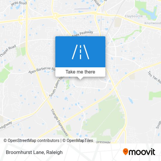 Broomhurst Lane map