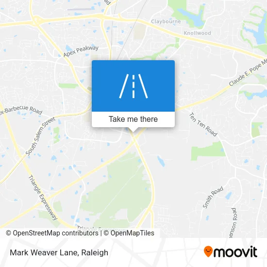 Mark Weaver Lane map