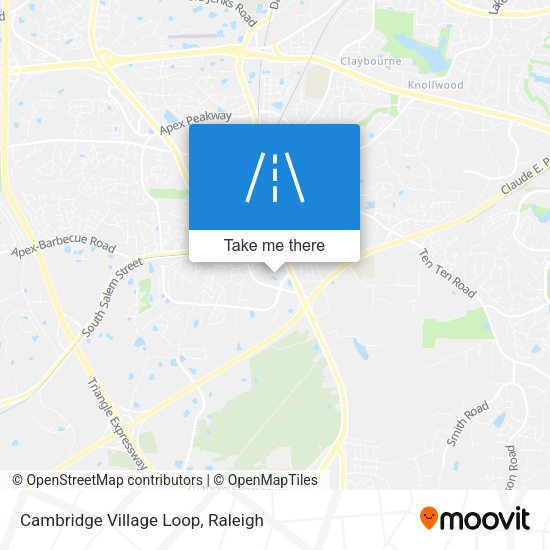 Cambridge Village Loop map