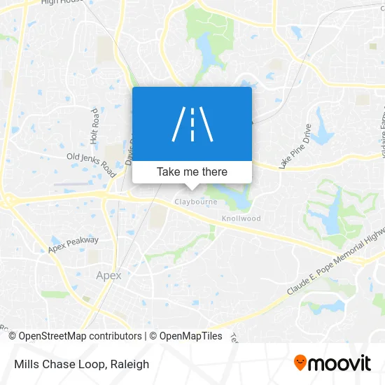 Mills Chase Loop map