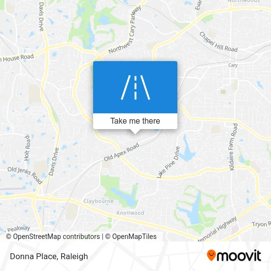 Donna Place map