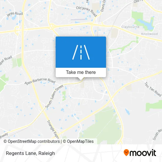 Regents Lane map