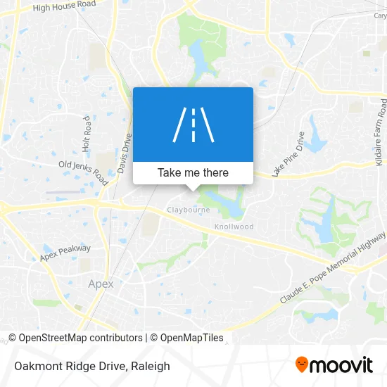 Oakmont Ridge Drive map