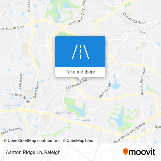 Ashton Ridge Ln map