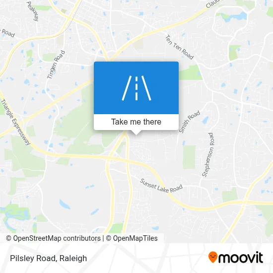 Pilsley Road map
