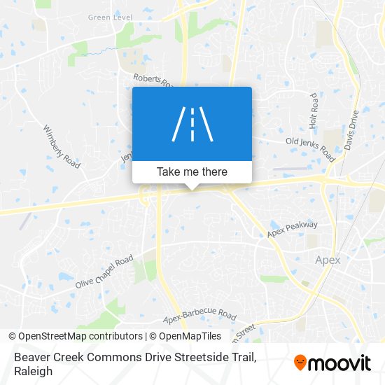 Mapa de Beaver Creek Commons Drive Streetside Trail