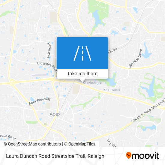 Laura Duncan Road Streetside Trail map