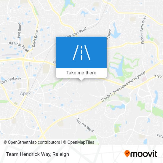 Team Hendrick Way map