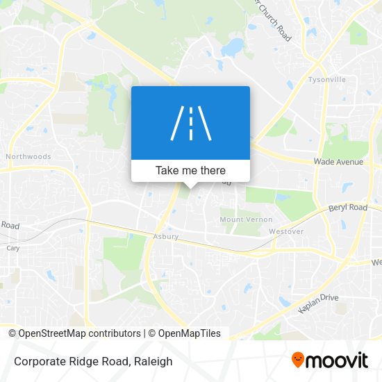 Mapa de Corporate Ridge Road