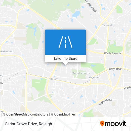 Mapa de Cedar Grove Drive
