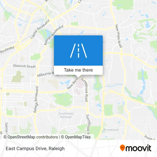 East Campus Drive map