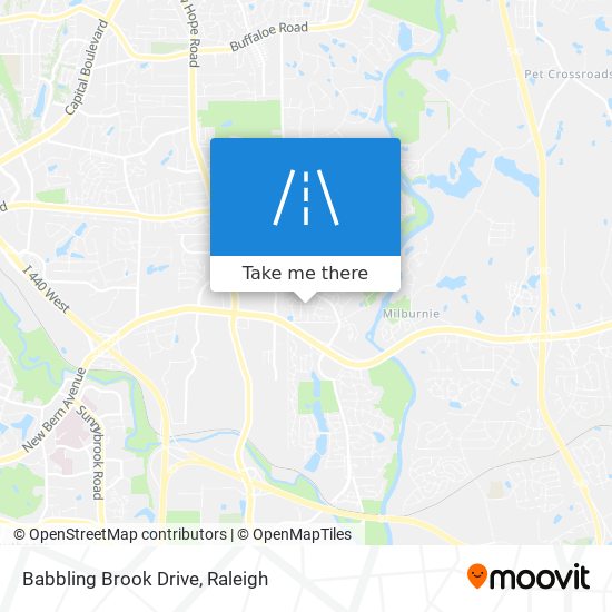 Babbling Brook Drive map