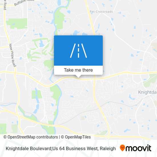 Knightdale Boulevard;Us 64 Business West map