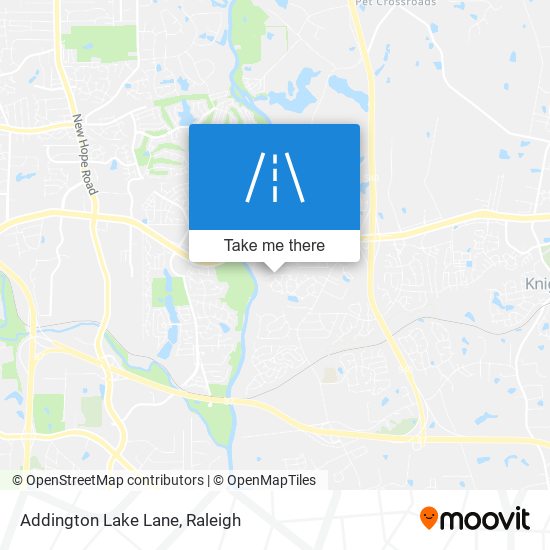Addington Lake Lane map