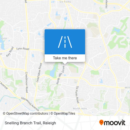 Mapa de Snelling Branch Trail