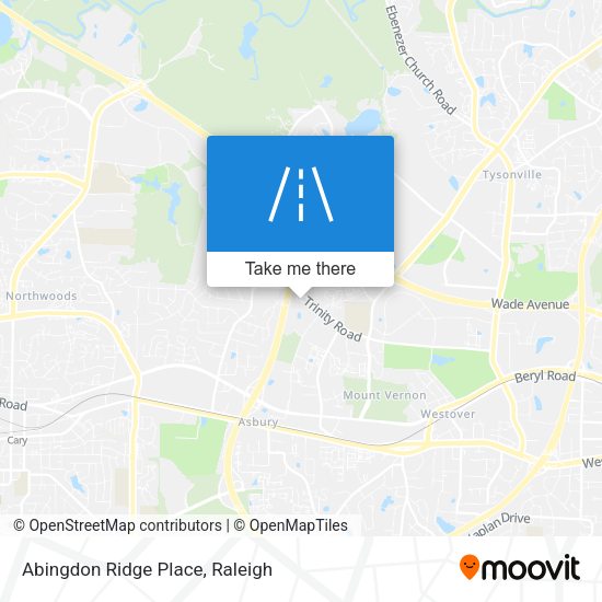 Abingdon Ridge Place map