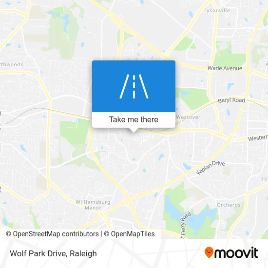Wolf Park Drive map