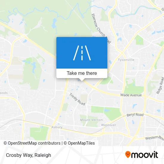 Crosby Way map