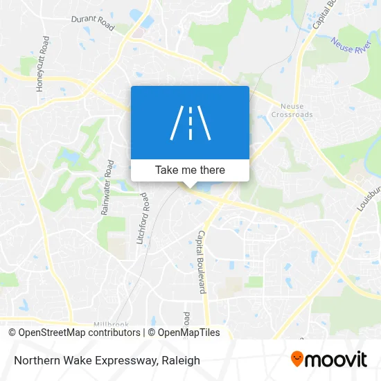 Northern Wake Expressway map