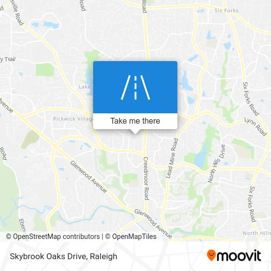 Skybrook Oaks Drive map
