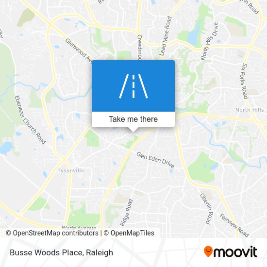Busse Woods Place map