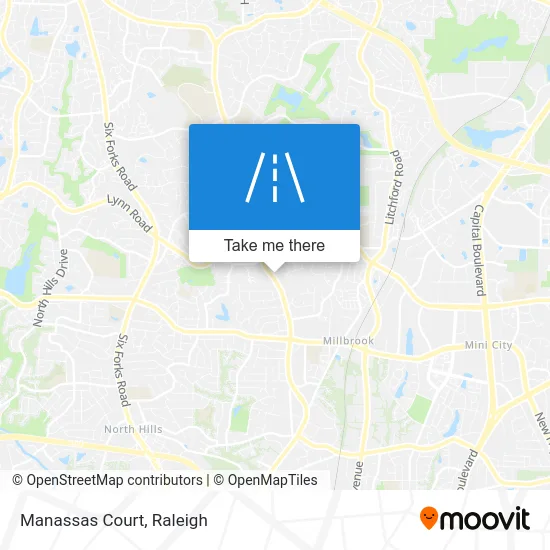 Manassas Court map