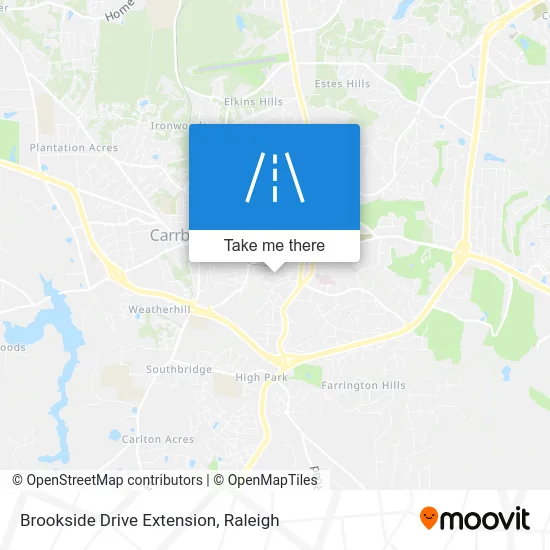 Brookside Drive Extension map