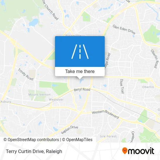 Terry Curtin Drive map