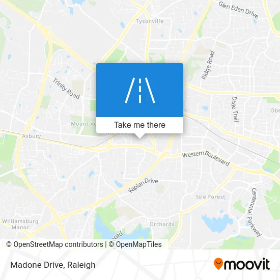 Madone Drive map