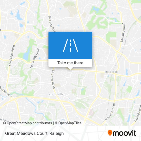 Mapa de Great Meadows Court