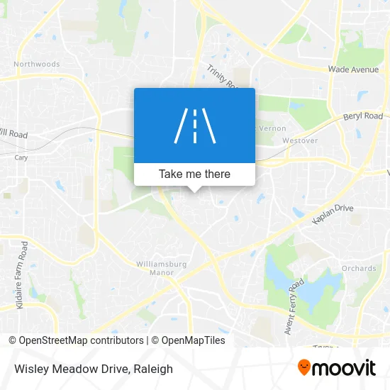 Wisley Meadow Drive map