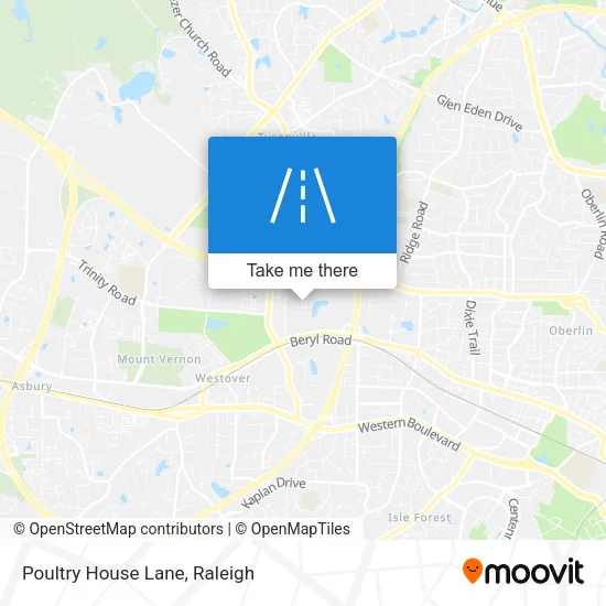Poultry House Lane map