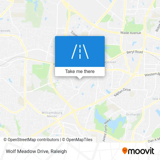 Wolf Meadow Drive map