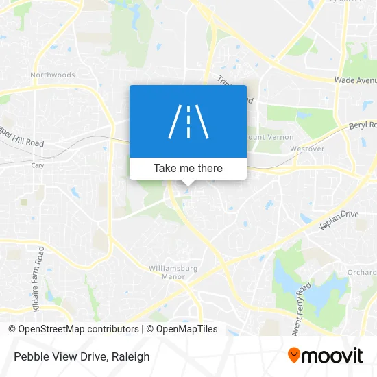 Pebble View Drive map