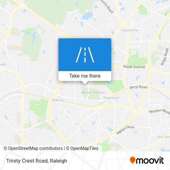 Trinity Crest Road map