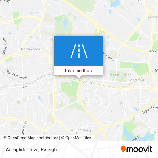 Aeroglide Drive map