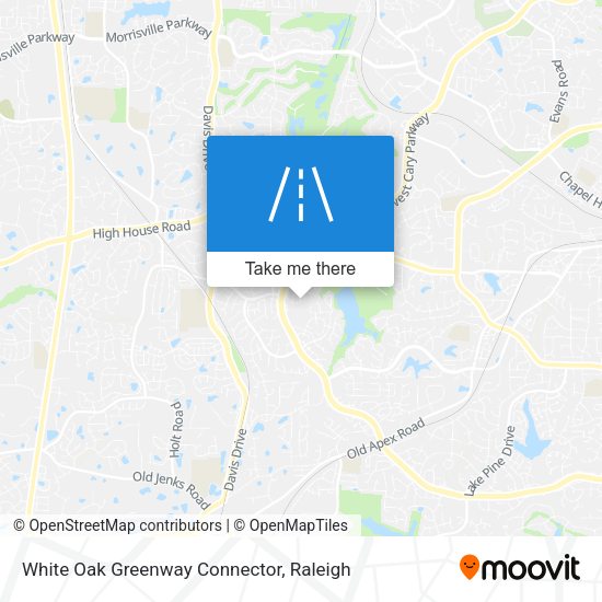 Mapa de White Oak Greenway Connector