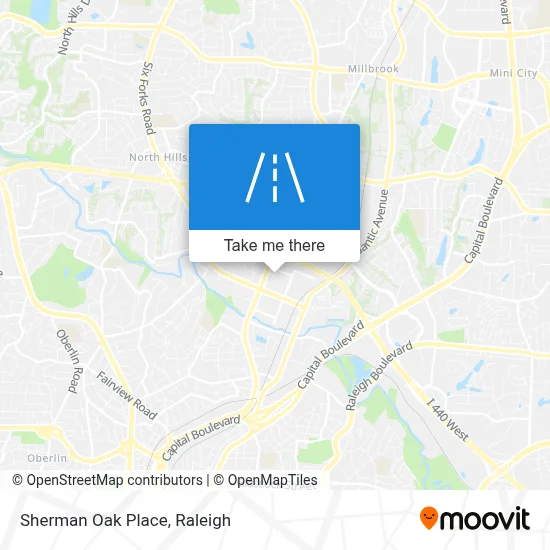 Sherman Oak Place map