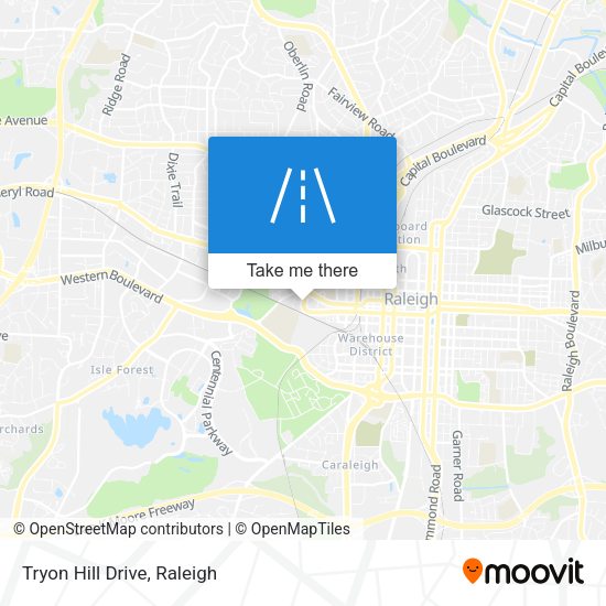 Tryon Hill Drive map