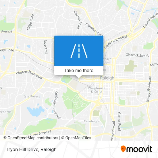 Tryon Hill Drive map