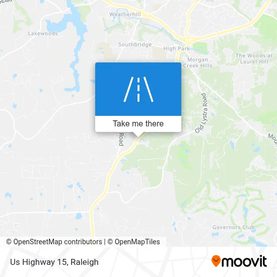 Us Highway 15 map