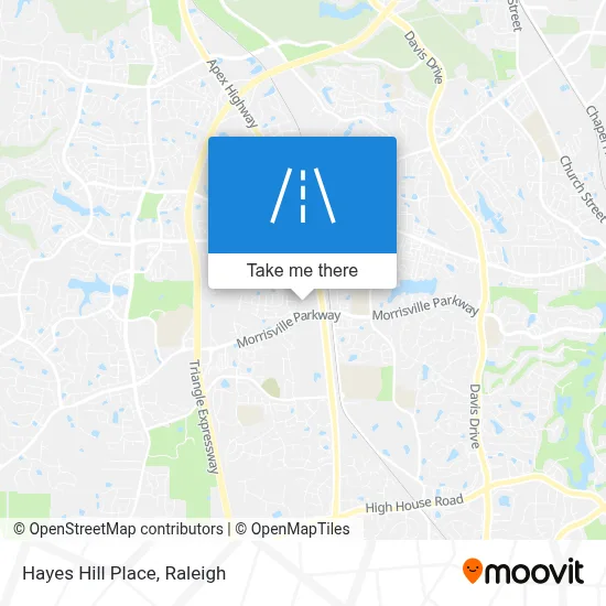 Hayes Hill Place map
