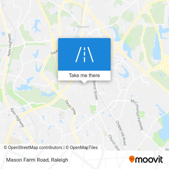 Mapa de Mason Farm Road