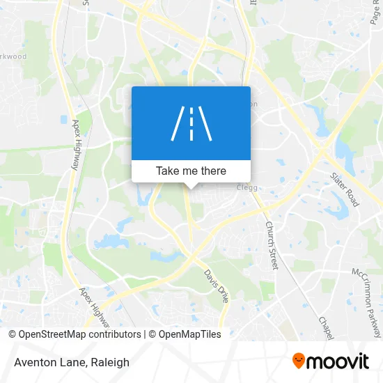 Aventon Lane map