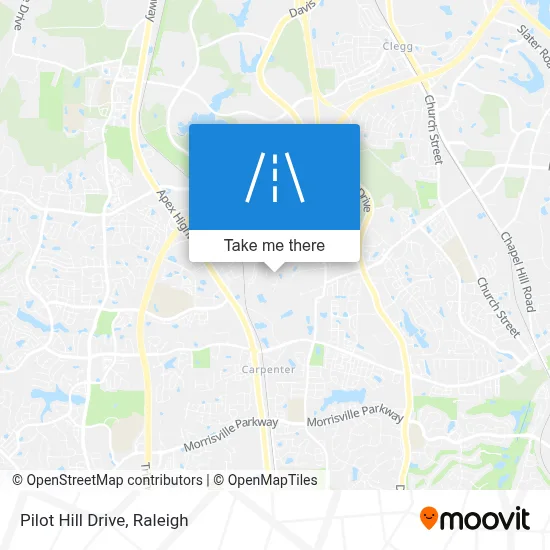 Pilot Hill Drive map