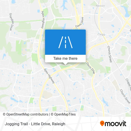 Jogging Trail - Little Drive map