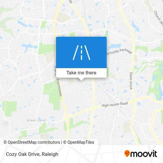 Cozy Oak Drive map