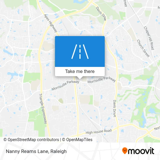 Nanny Reams Lane map