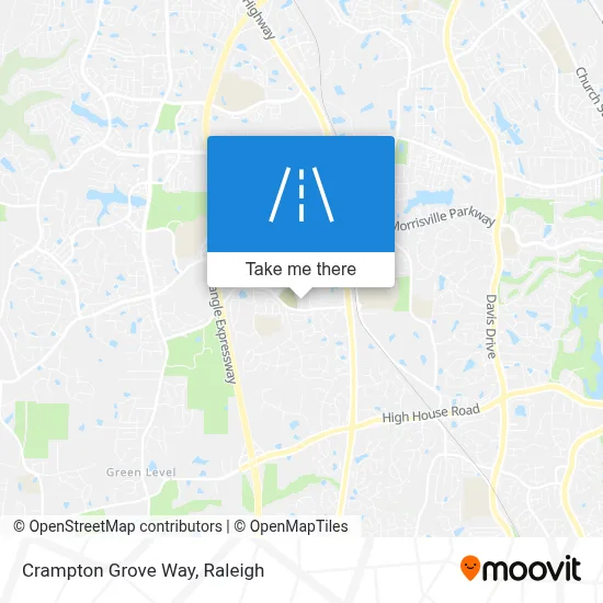 Crampton Grove Way map