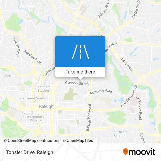 Tonsler Drive map